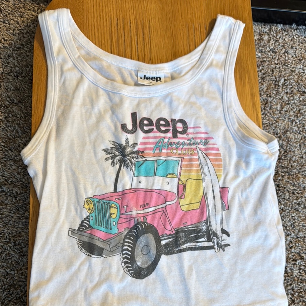 Jeep Adventure Club White Tank Top